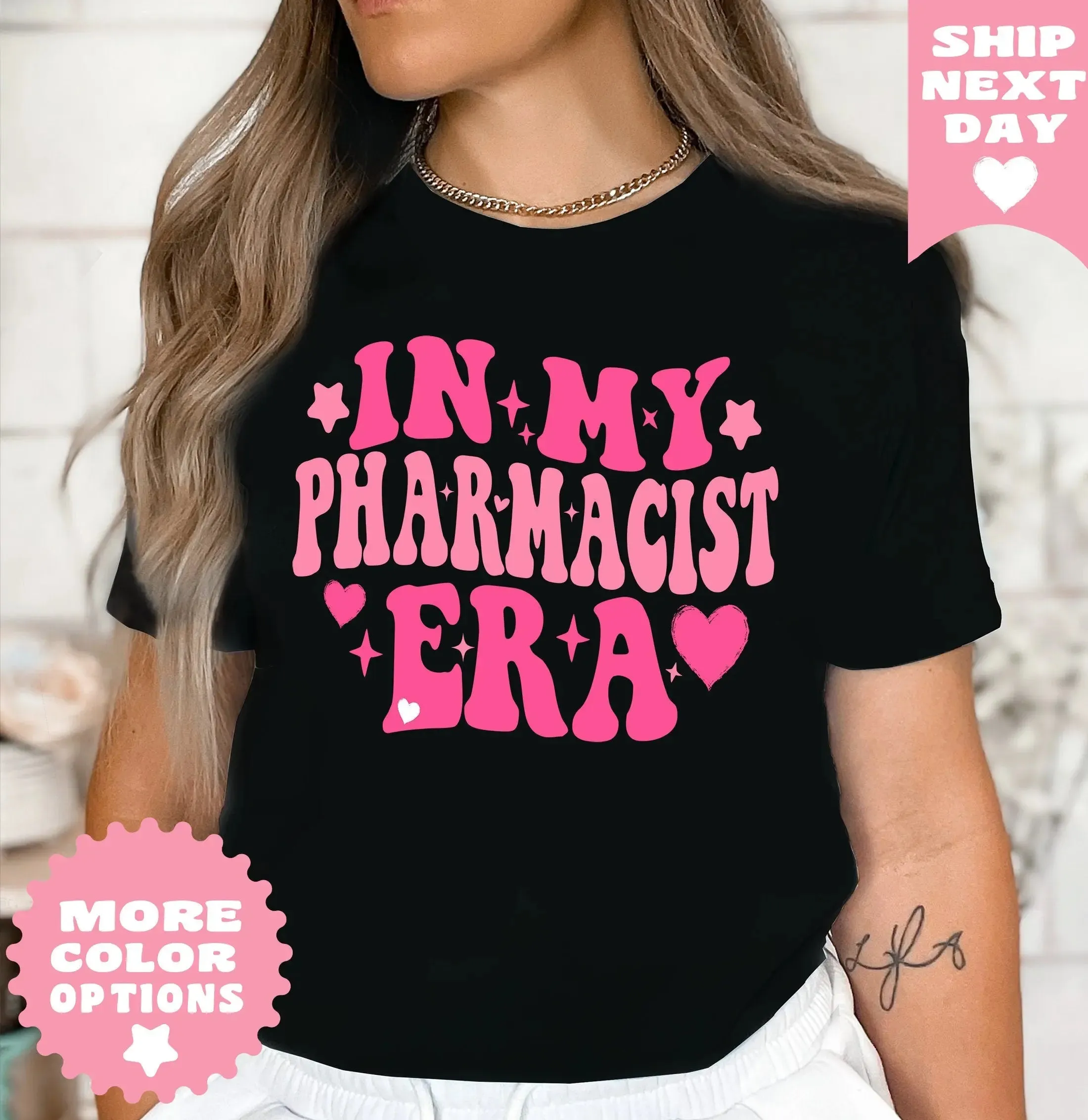 In My Pharmacist Era Best Pharmacist Appreciation T-Shirt, Pharmacist Shirt for Women ,Pharmacy Student Gift, Funny Pharmacist Gift for Her